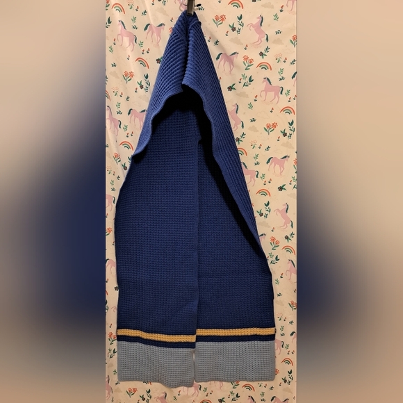NWOT Marni × Uniqlo Blue Waffle Knit Casual Outdoor Everyday Hat Scarf
